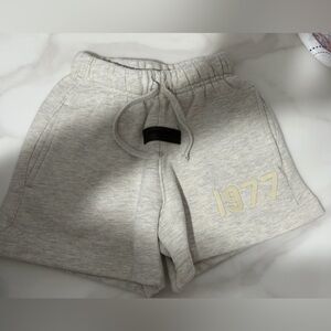 Essentials Light Gray Jogger Shorts